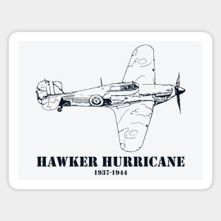 Hawker Hurricane WWII British Fighter Sticker